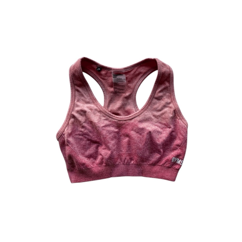 Gymshark Sports Bra Women's Size Small S Tonal Ombre Color‎ w/ Pink Orange Shift